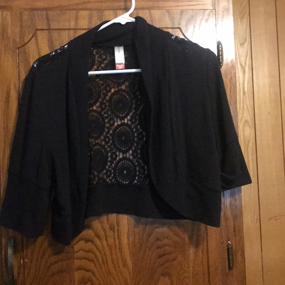 Black cardigan